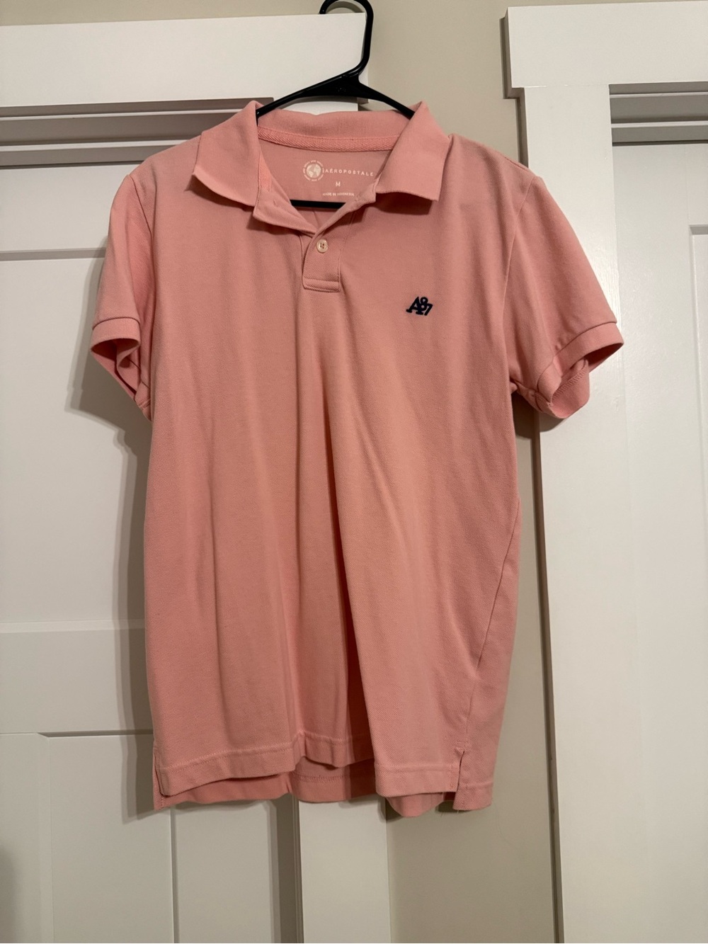 Aeropostale Men’s Pink Polo Shirt with Logo